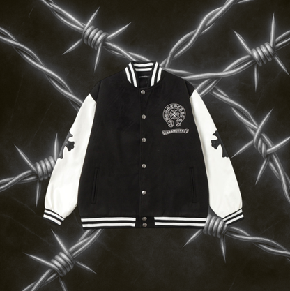 Chrome Hearts Varsity Jacket "Black & White"