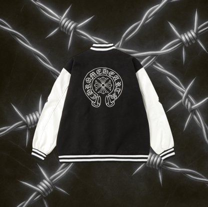 Chrome Hearts Varsity Jacket "Black & White"